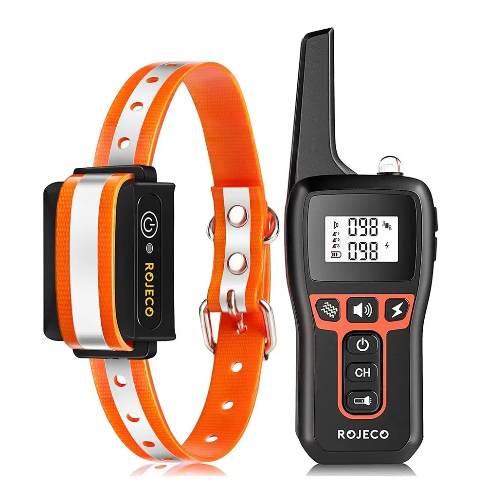 Waterproof 1000m Dog Training Collar with Remote for All Dog Sizes