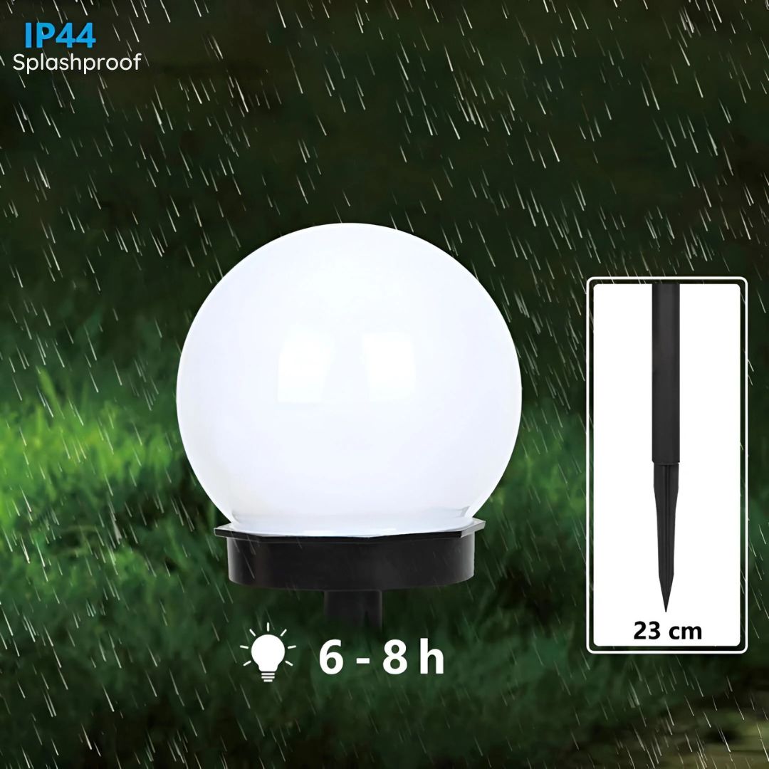 Set of 3 Solar-Powered Waterproof Garden Path Lights