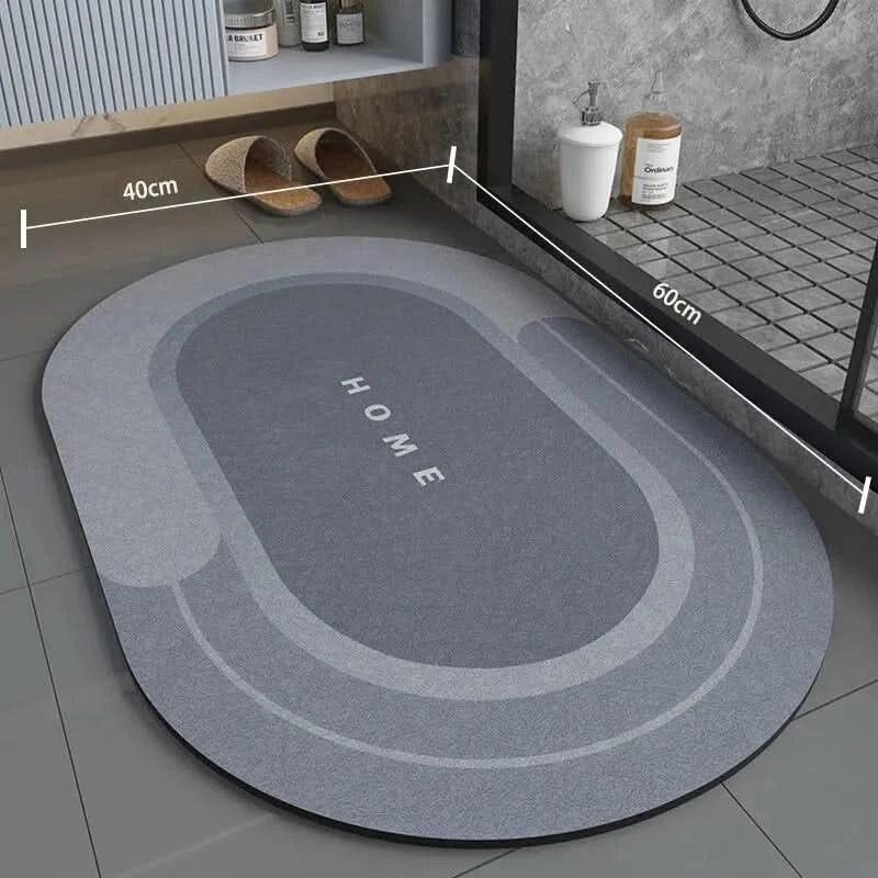 Super Absorbent Non-Slip Bathroom Mat 40×60 cm, Soft and Comfortable