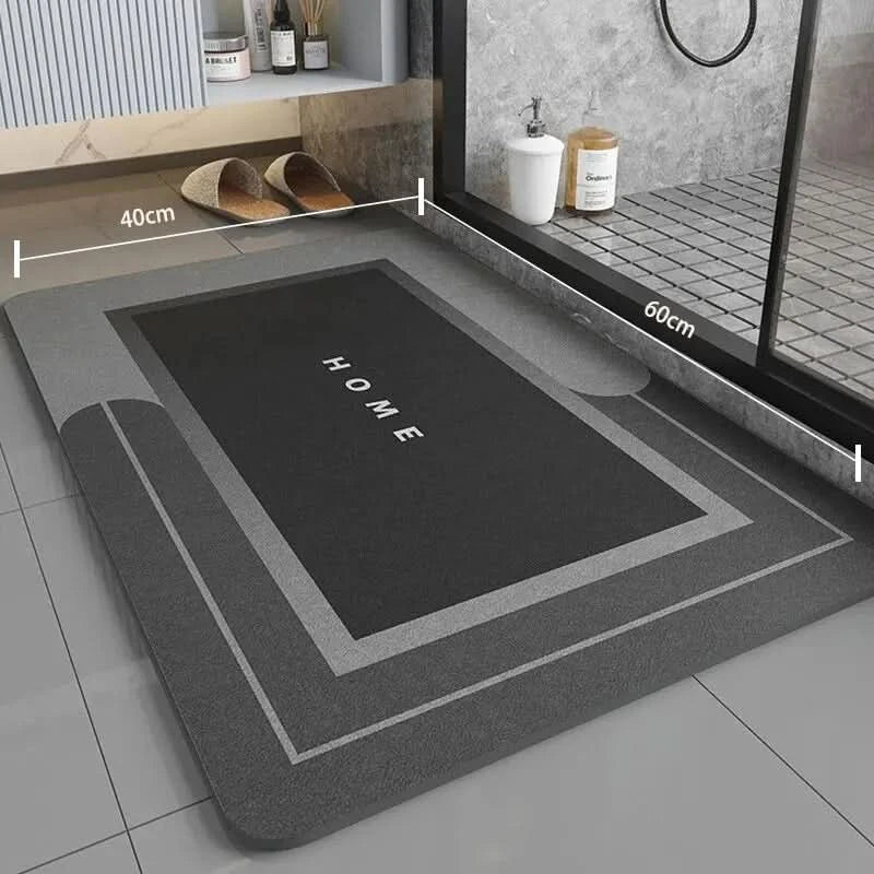 Super Absorbent Non-Slip Bathroom Mat 40×60 cm, Soft and Comfortable