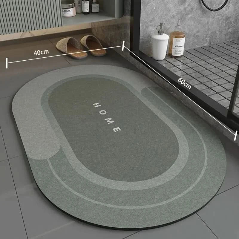 Super Absorbent Non-Slip Bathroom Mat 40×60 cm, Soft and Comfortable