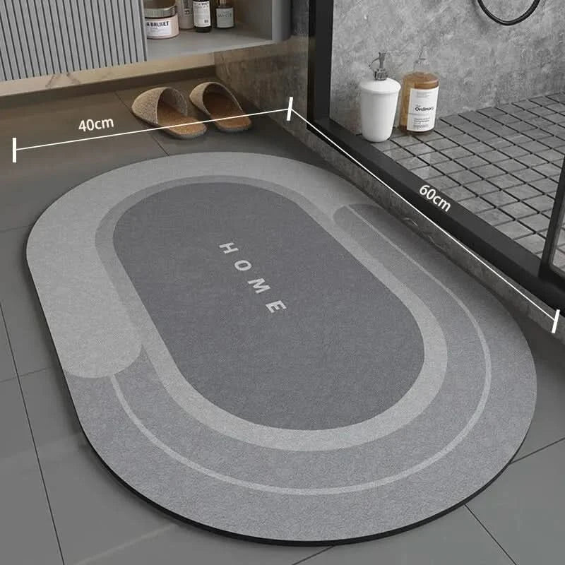 Super Absorbent Non-Slip Bathroom Mat 40×60 cm, Soft and Comfortable