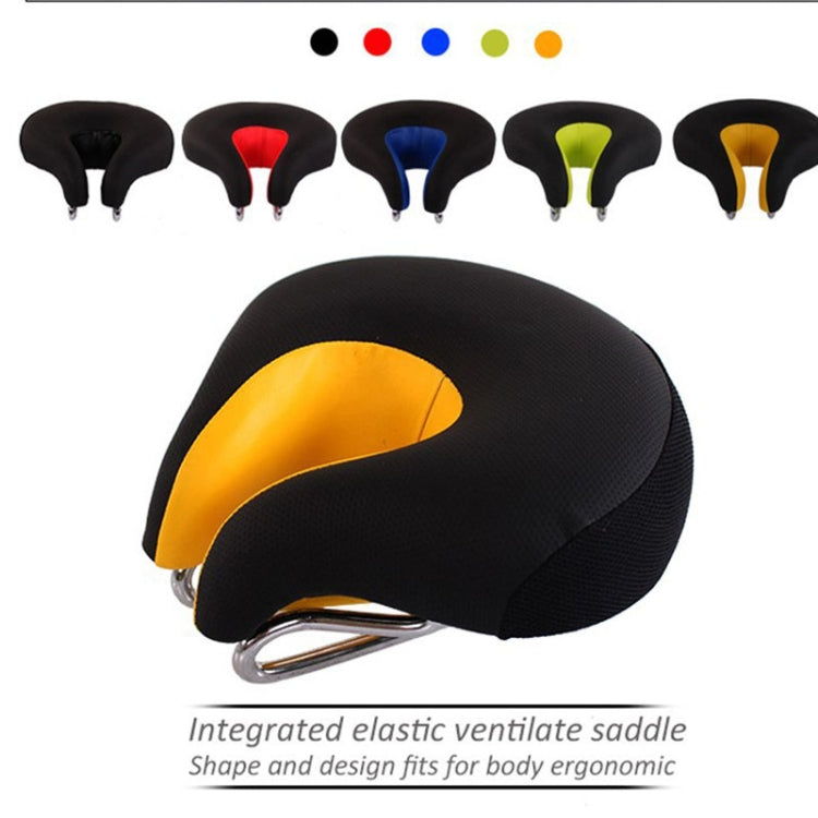 Seamless Mountain Bike Seat with Thick Soft Padding - Green
