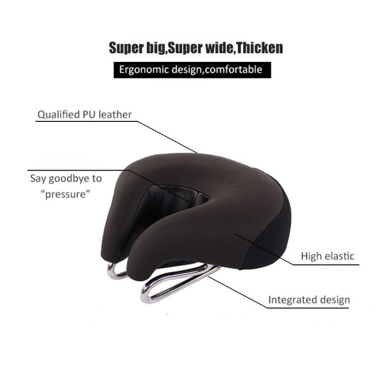 Seamless Mountain Bike Seat with Thick Soft Padding - Green