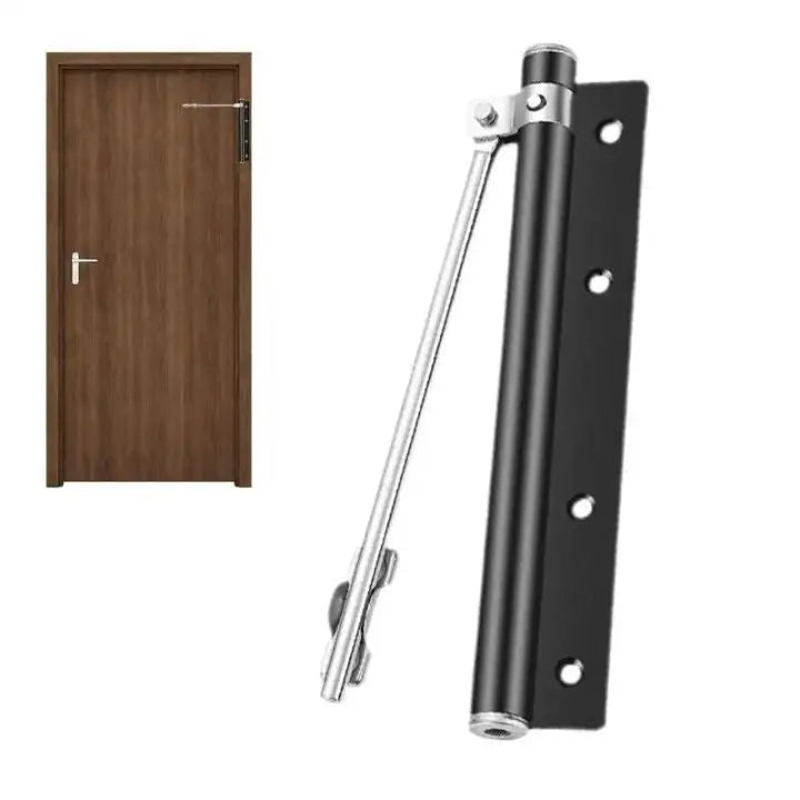 Automatic Door Closer - Quiet Stainless Steel, Easy to Install