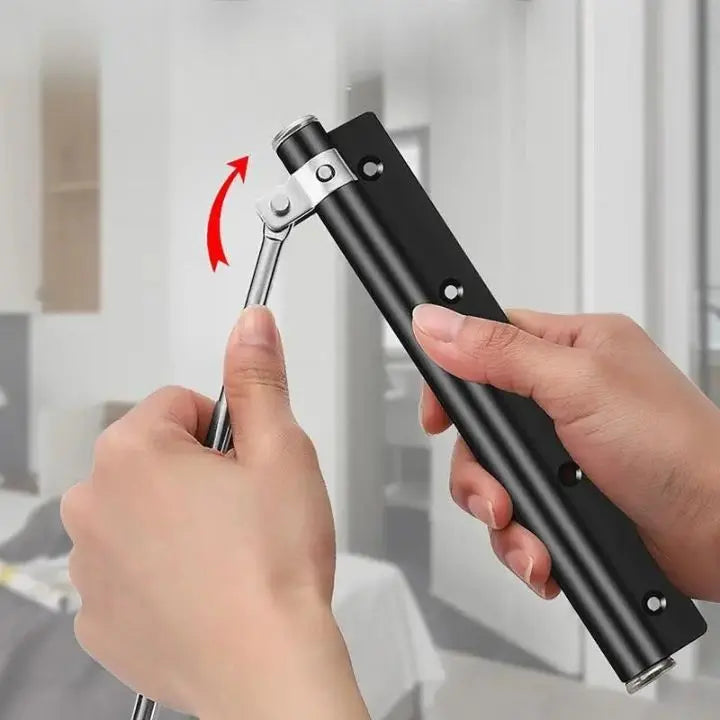Automatic Door Closer - Quiet Stainless Steel, Easy to Install
