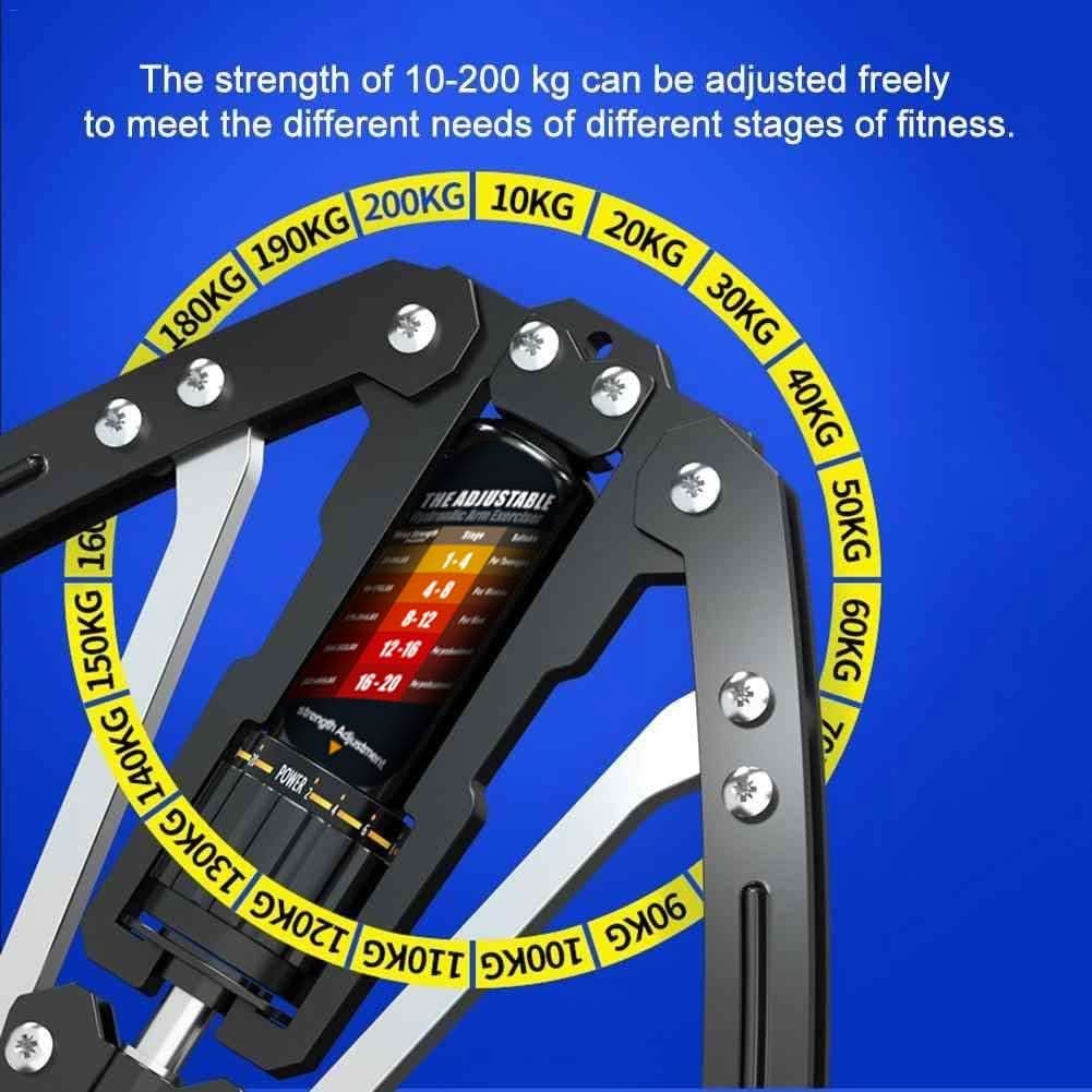 Adjustable Hydraulic Arm Trainer for Upper Body Workouts Up to 200 kg