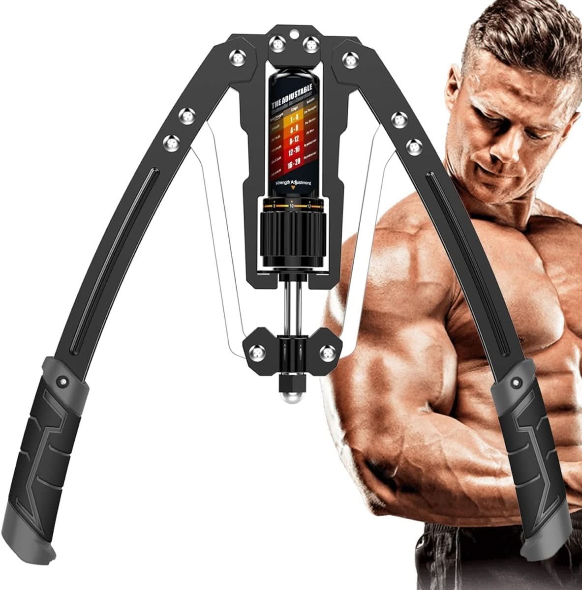 Adjustable Hydraulic Arm Trainer for Upper Body Workouts Up to 200 kg