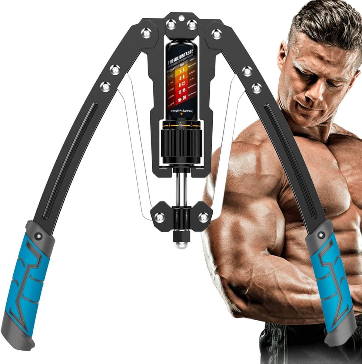 Adjustable Hydraulic Arm Trainer for Upper Body Workouts Up to 200 kg