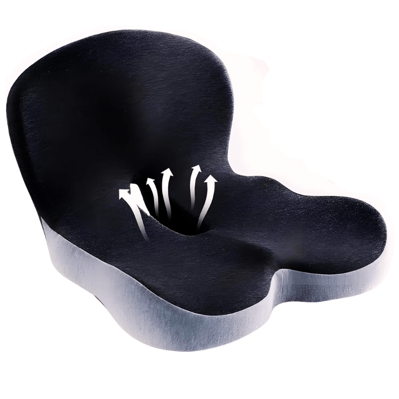 Ergonomic Support Seat Cushion with Lumbar Relief