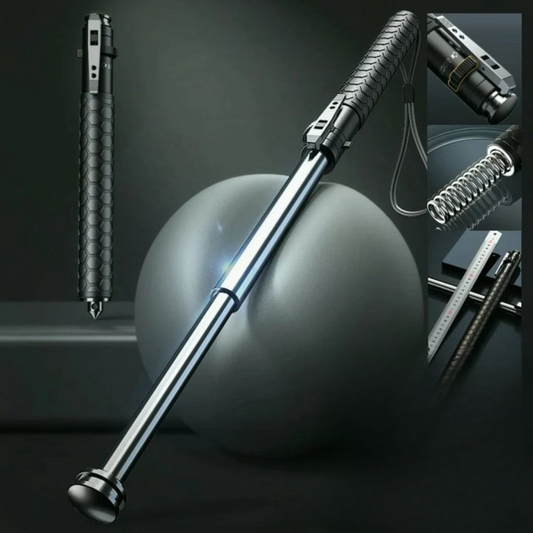 Self-Defense Hiking and Urban Safety Walking Stick with Auto Deployment