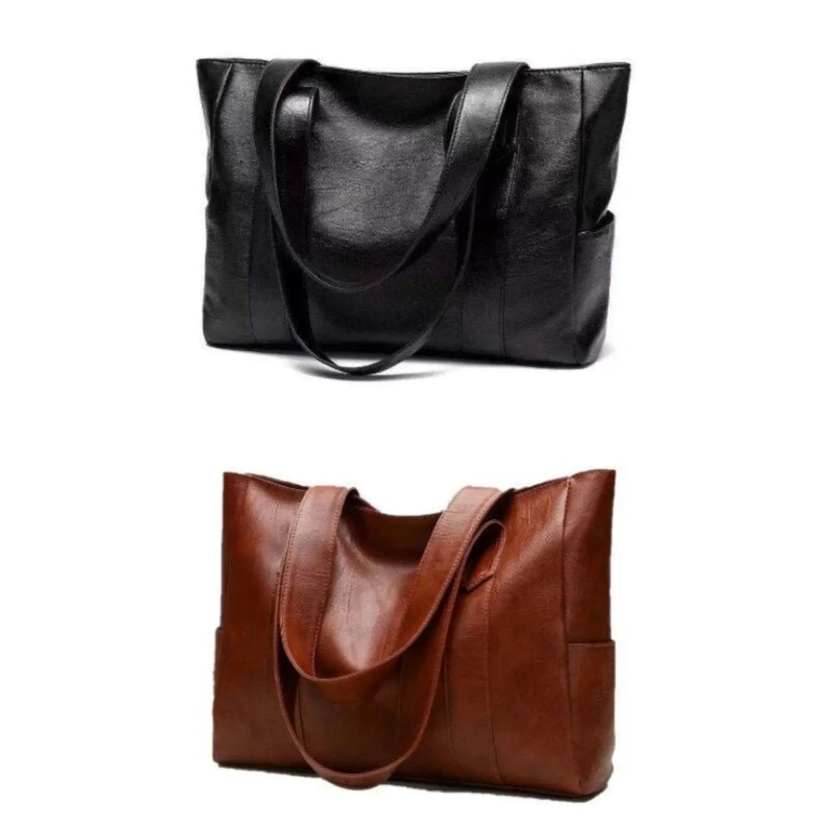 Retro-Inspired Smooth Leather Shoulder Bag with Elegant Finish