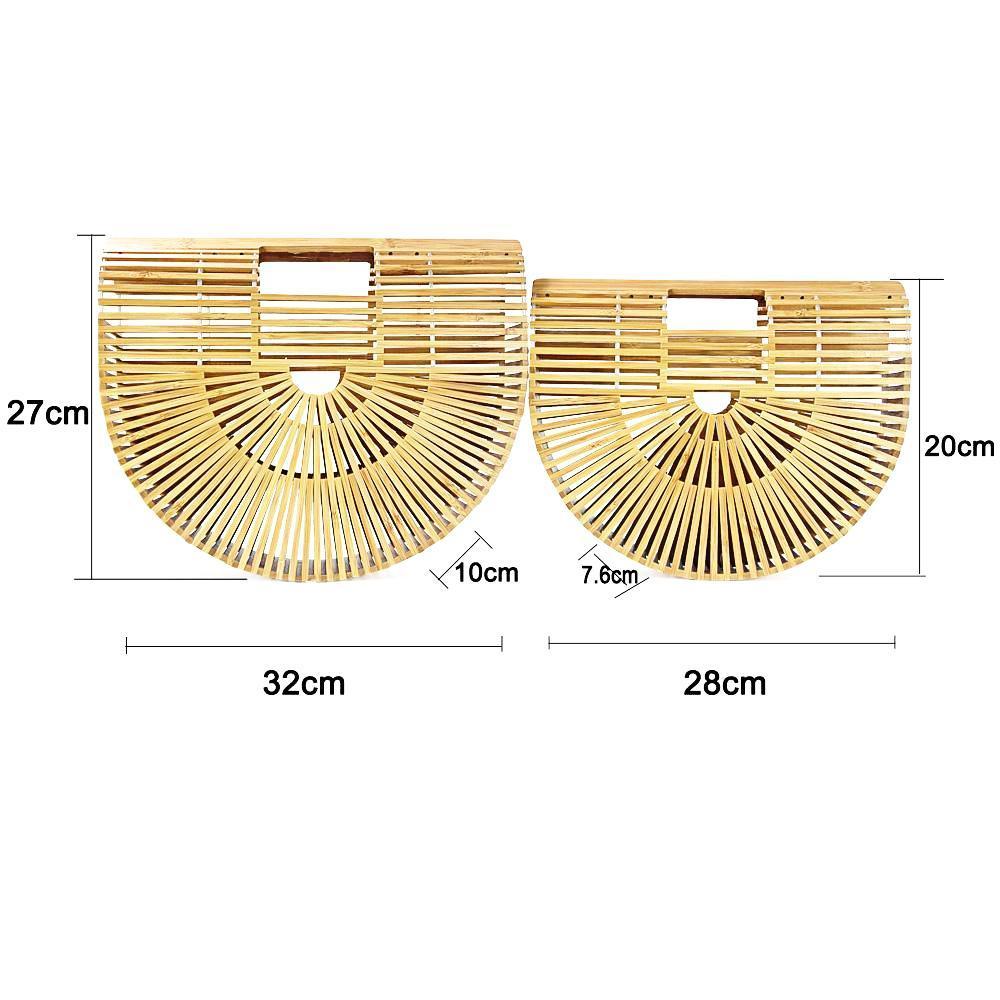 Women's Natural Bamboo Bohemian Handbag