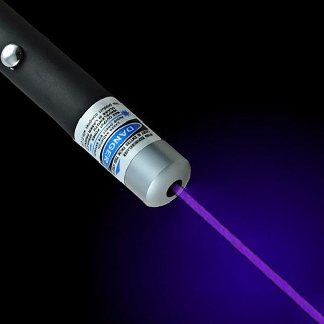 High-Power Laser Pointer with Red, Green, and Blue-Purple Light Options