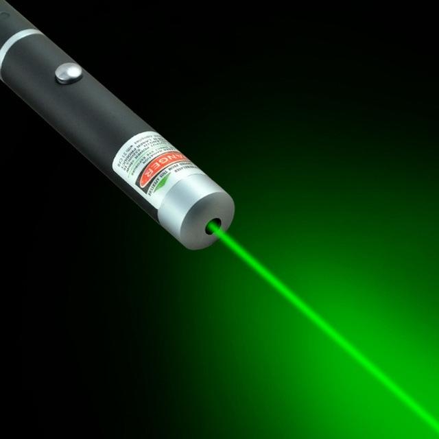 High-Power Laser Pointer with Red, Green, and Blue-Purple Light Options
