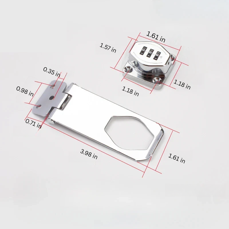 3-Digit Combination Lock for Secure Cabinet Protection