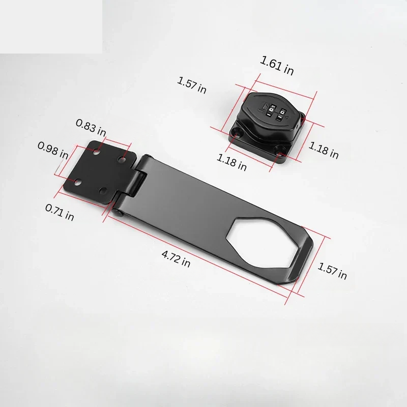 3-Digit Combination Lock for Secure Cabinet Protection