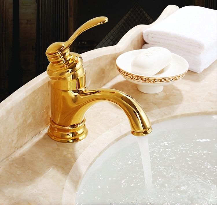 Antique Brass Bathroom Faucet Sink Mixer Tap Fixtures