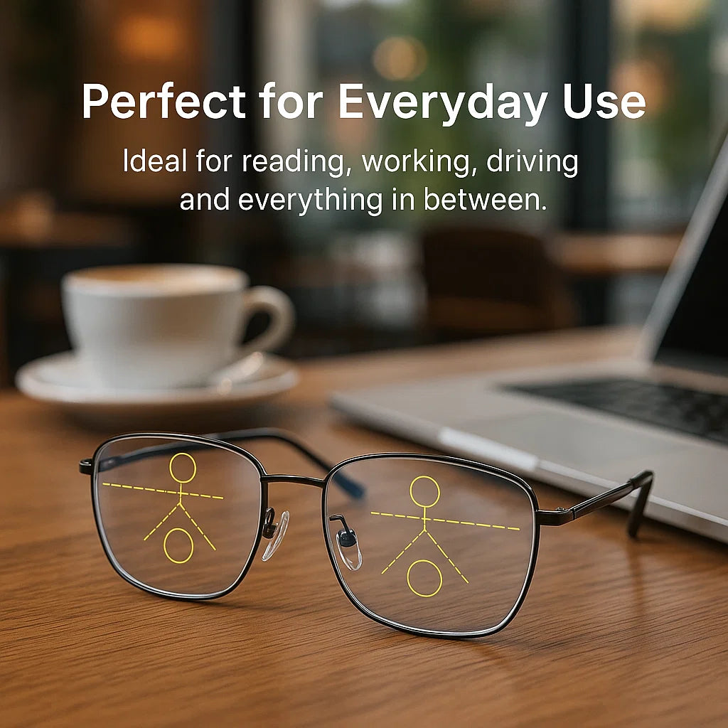 Progressive Multifocal Eyewear for All-Distance Clarity