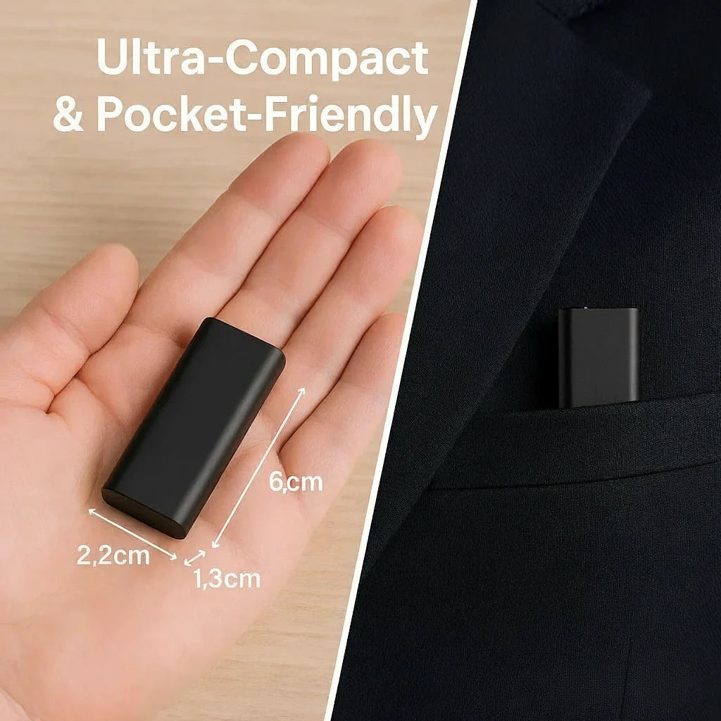 Compact Voice Recorder – Tiny, Stealthy, and High-Quality Audio Capture