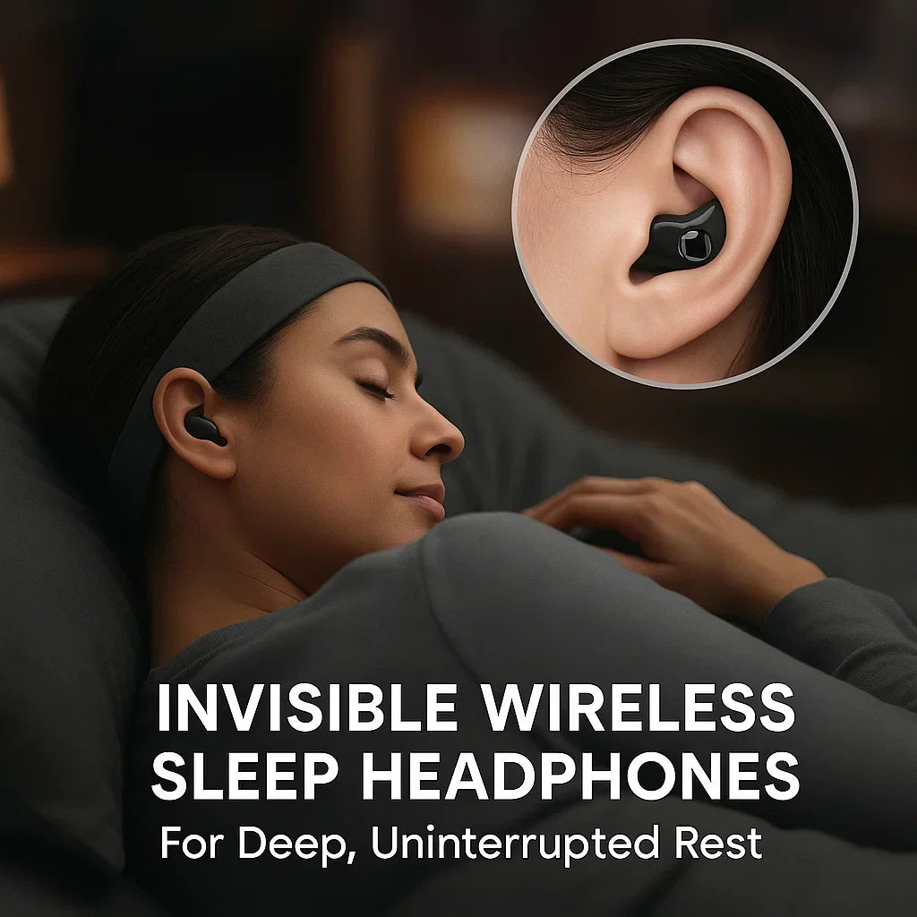 Invisible Wireless Sleep Earbuds | Waterproof IPX5, Bluetooth 5.3 for Relaxing Sleep