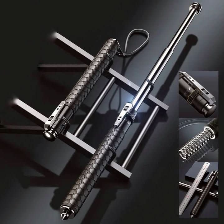 Telescopic Self-Defense Cane | Pop-Up Hiking & Travel Safety Stick