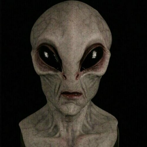 Realistic Latex & Silicone Alien Mask for Cosplay and Halloween Events