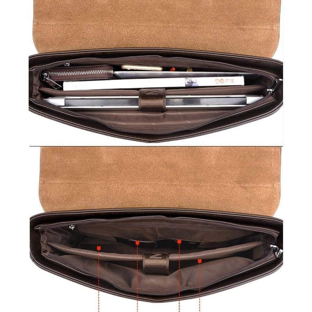 Men's Leather Briefcase for Business & Laptop