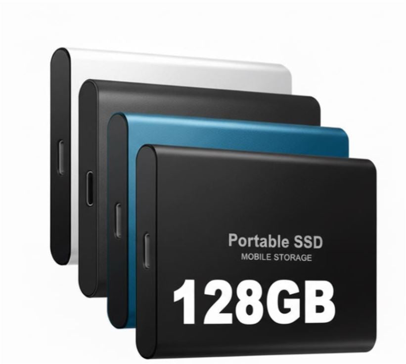 High-Speed 128GB USB-C External SSD – Transfer Up to 1050 MB/s