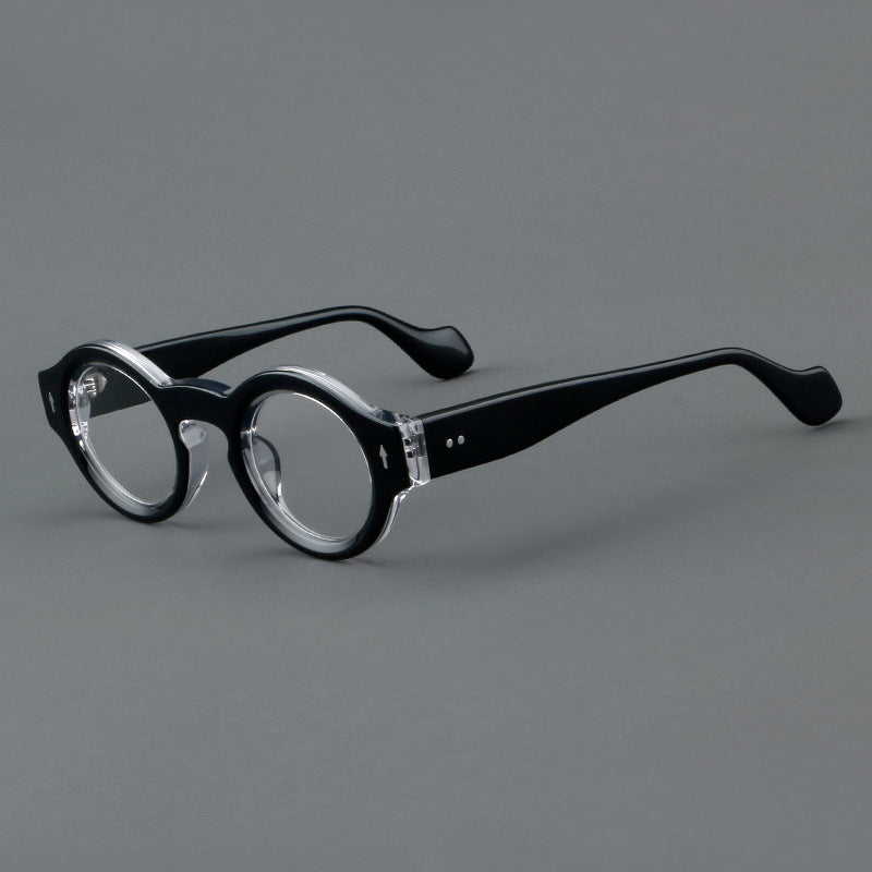 Unisex Vintage-Style Acetate Eyeglass Frames | Lightweight & Adjustable