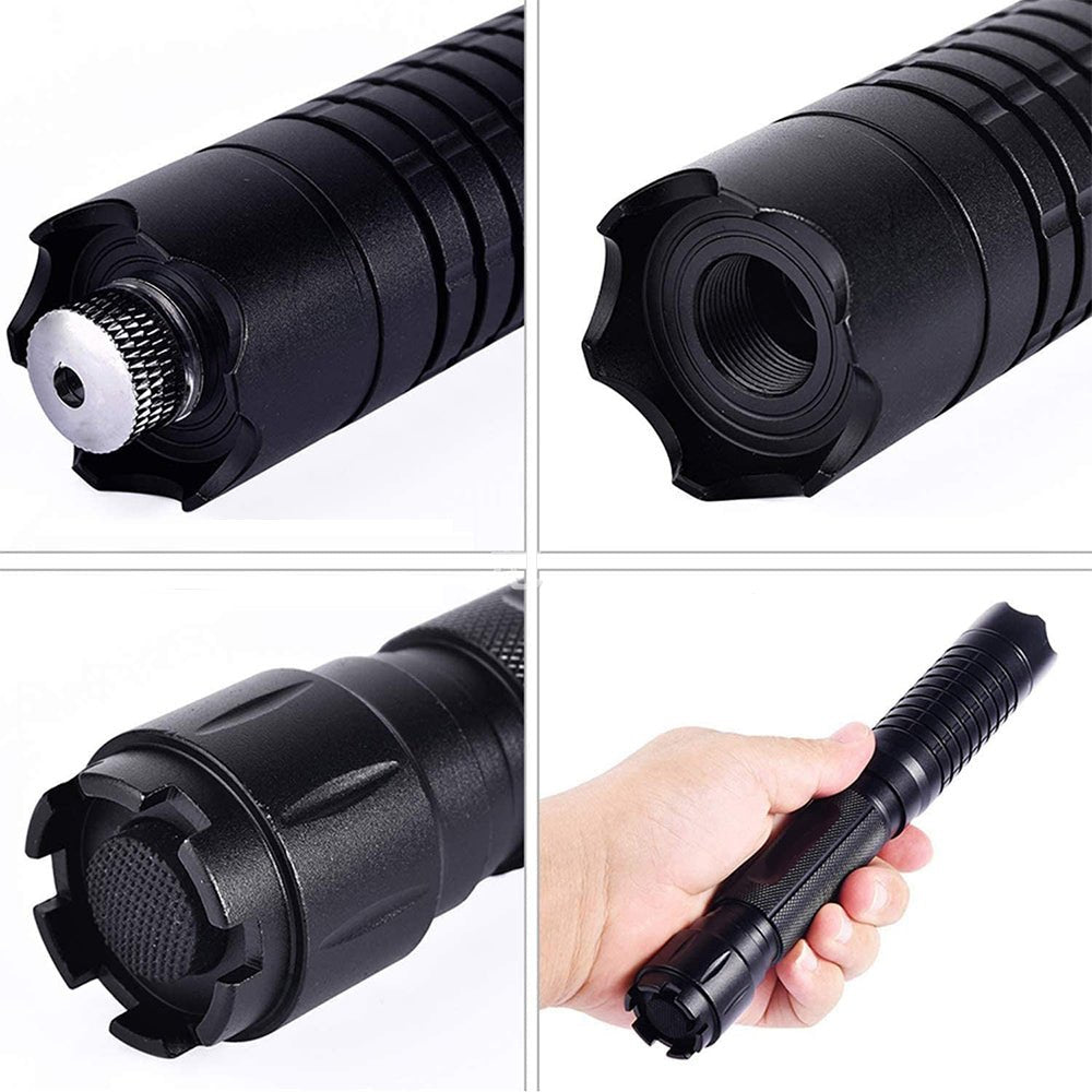 Blue Beam Laser Flashlight | 450nm Tactical Light with 5000m+ Range | Adjustable Focus