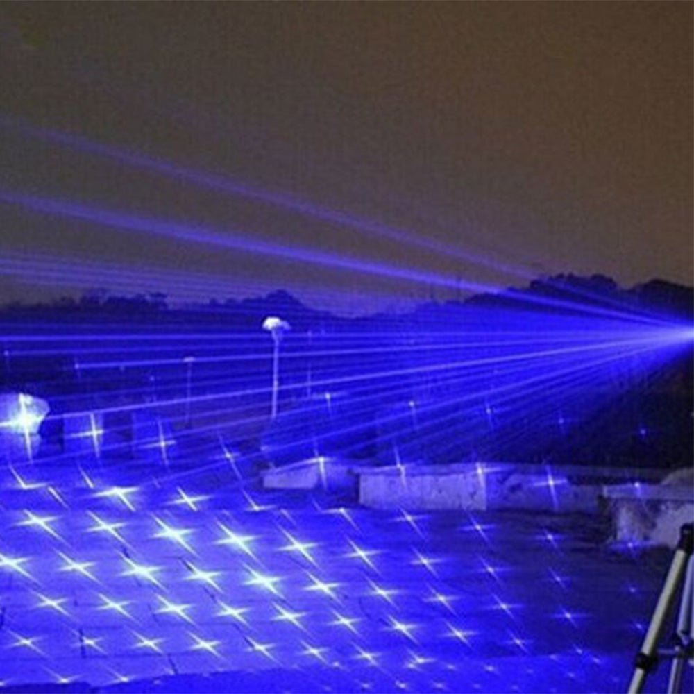 Blue Beam Laser Flashlight | 450nm Tactical Light with 5000m+ Range | Adjustable Focus