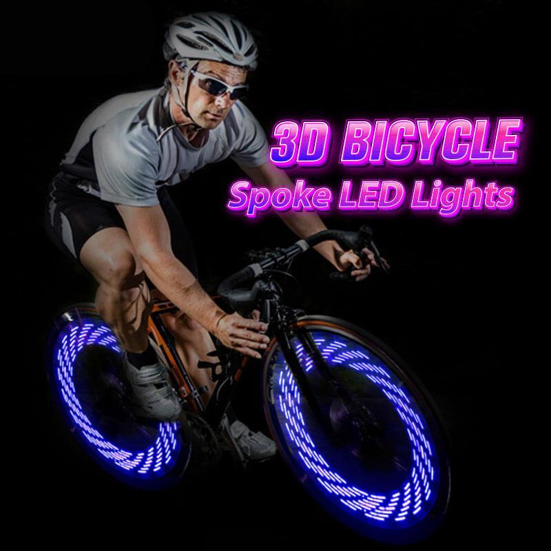 3D Bicycle Wheel LED Lights with 30 Patterns