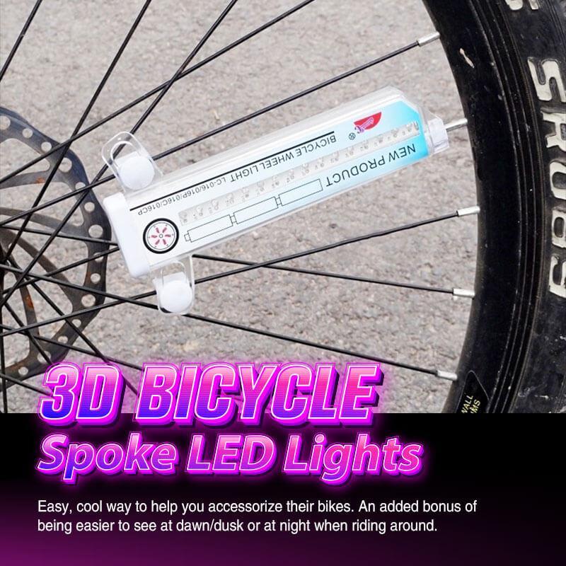 3D Bicycle Wheel LED Lights with 30 Patterns