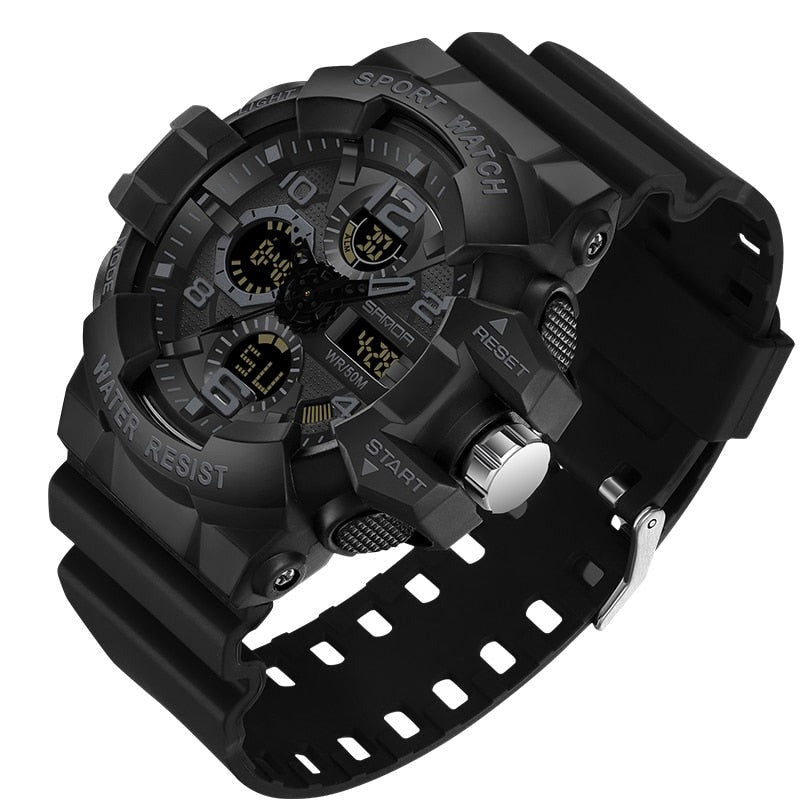 Tough Military-Grade Waterproof Digital Watch