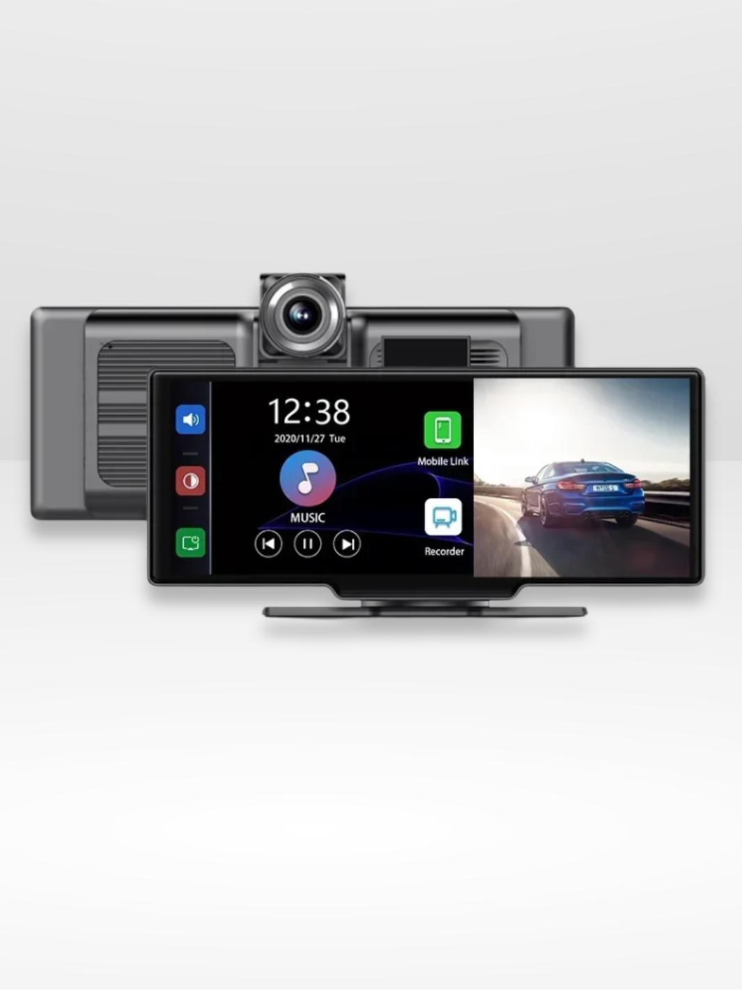10.26" Wireless CarPlay Display with 4K Dashcam & Optional Rear Camera