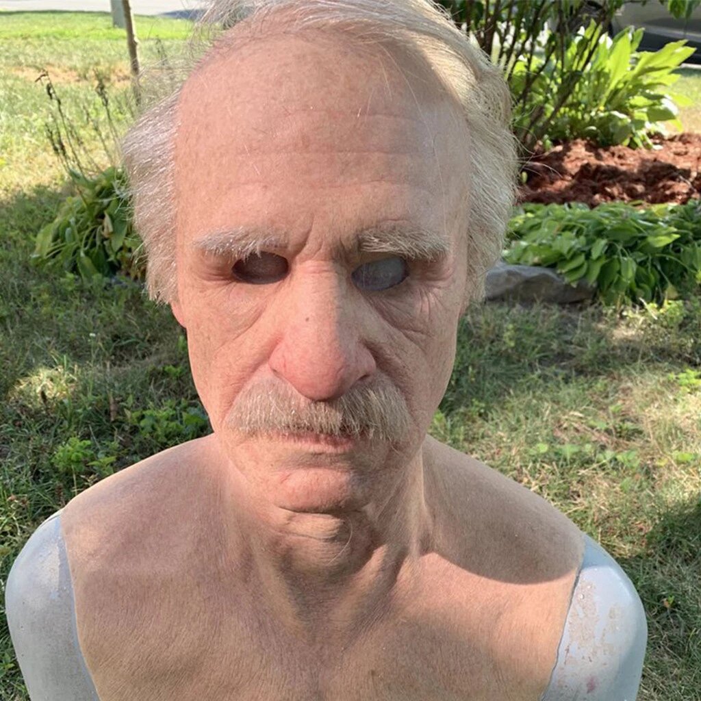 Realistic Latex Old Man Mask for Halloween and Cosplay