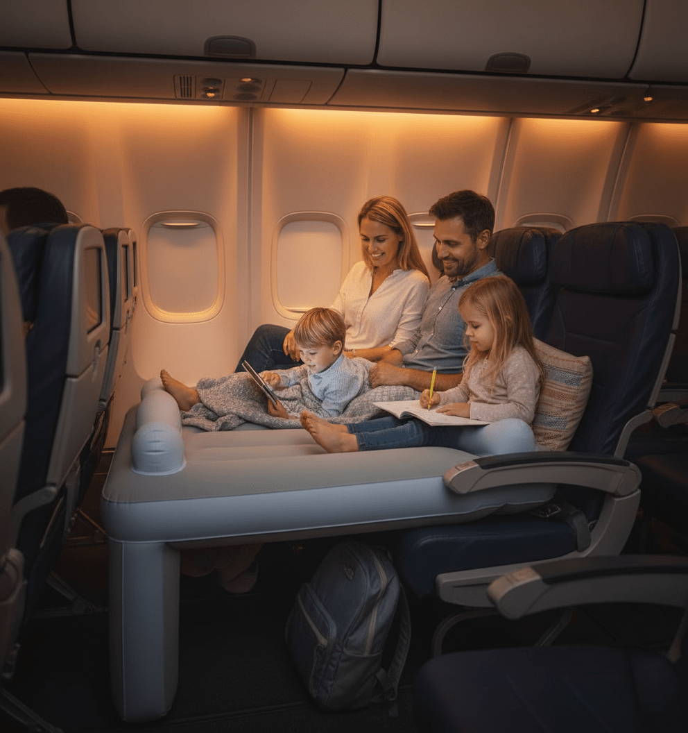 Inflatable Travel Bed for Kids – Cozy Comfort on Planes