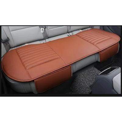 Leather Bamboo Charcoal Car Seat Cushion - Odor Absorbing, All-Season Use