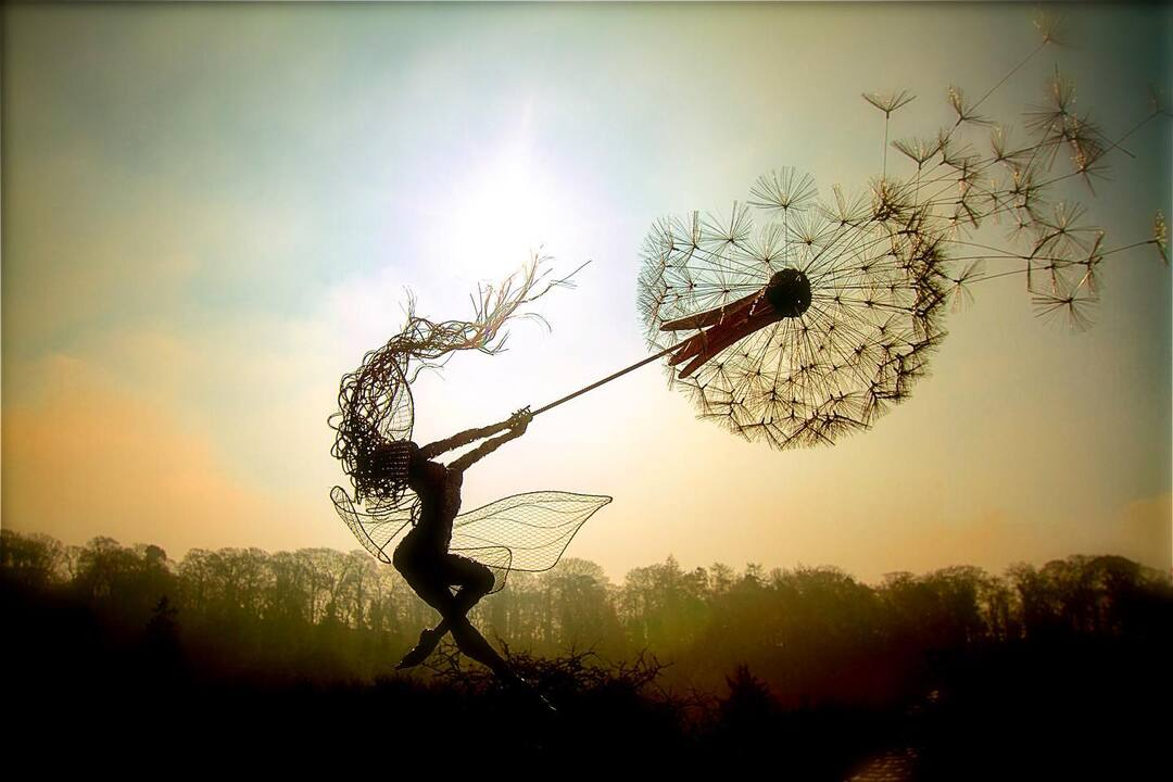 Enchanting Garden Ornament - Whimsical Dancing Spirits