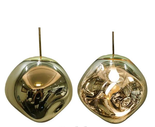 Scandinavian Glass Pendant Light | Modern Minimalist Design | Clear Finish