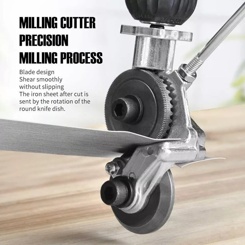 Heavy-Duty Drill Attachment for Precise Metal Cutting