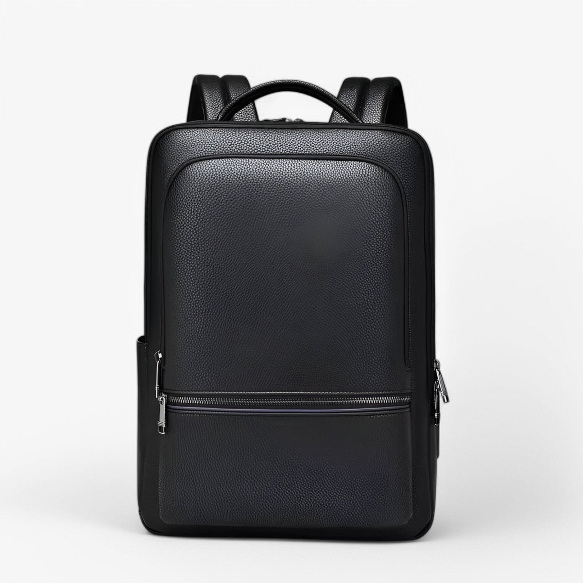 Elegant PU Leather Laptop Backpack with USB Charging Port