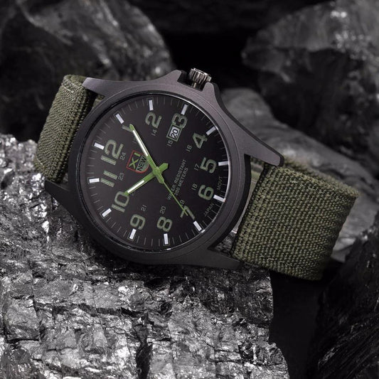 AdventureTime Tactical Men's Watch – Waterproof, Shockproof, LED Display