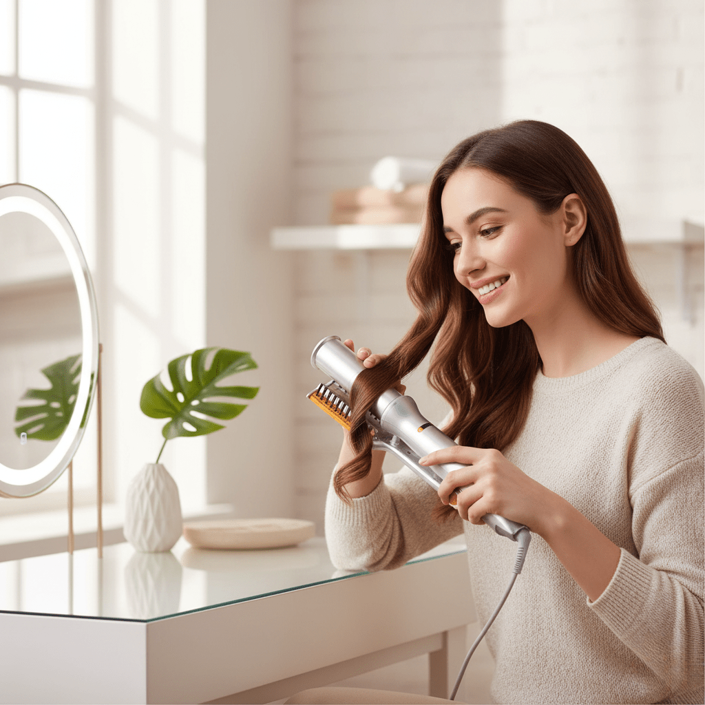 2-in-1 Rotating Hair Styling & Smoothing Brush