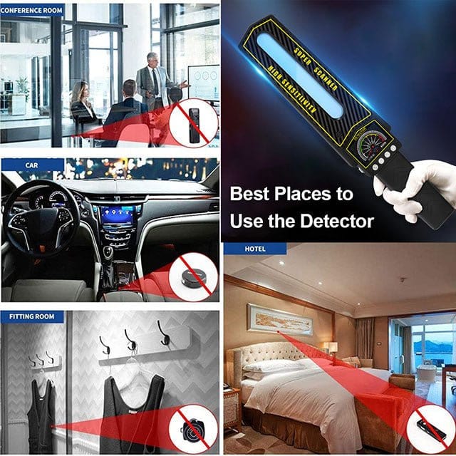 RF Bug Detector & Hidden Camera Finder | Portable Privacy Scanner