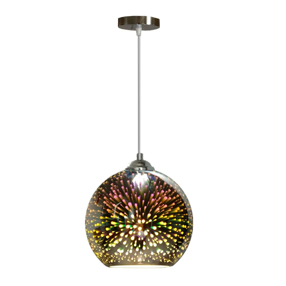 Perforated Glass Pendant Light Fixture