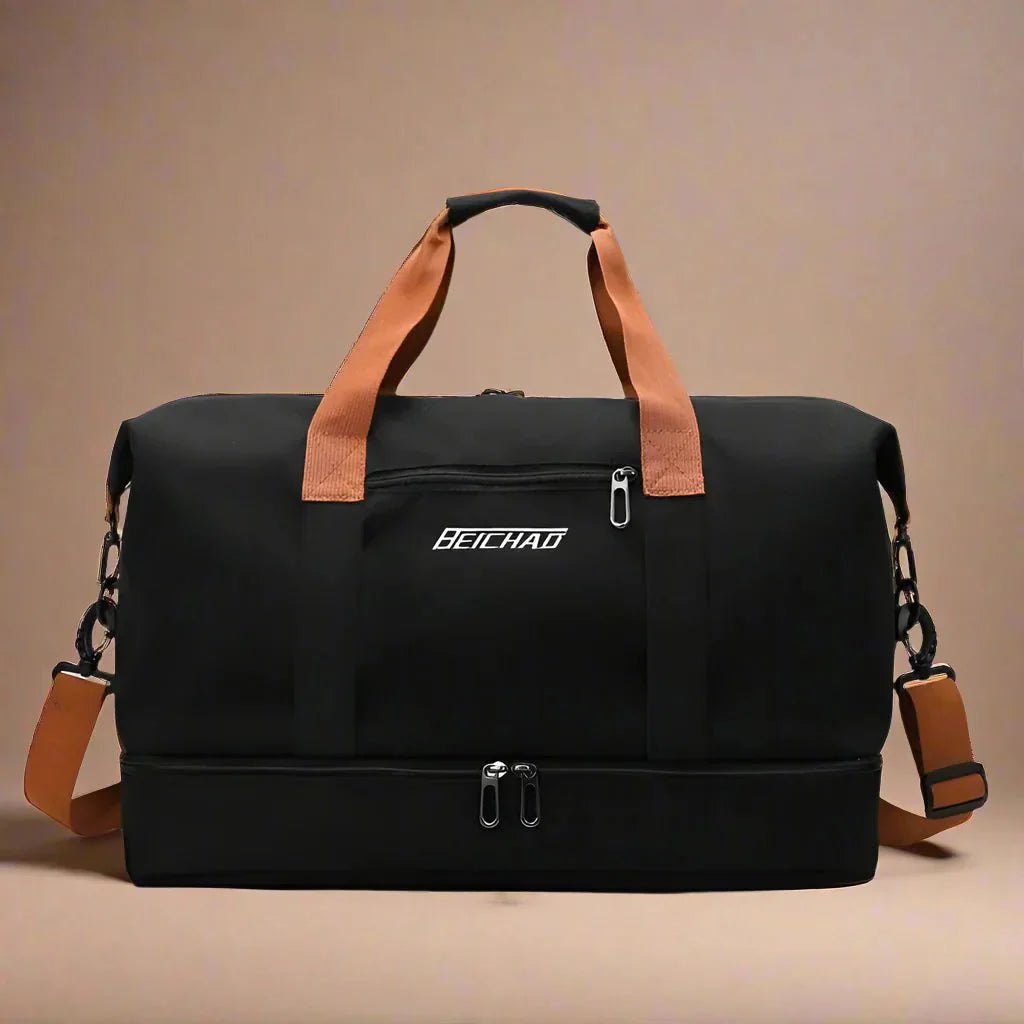 Waterproof Duffel Bag with Shoe Storage & Dry-Wet Separation