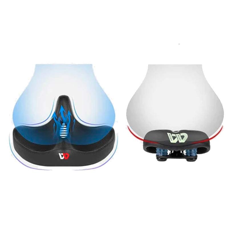 Extra Wide Ergonomic Bike Seat - Breathable and Comfortable Saddle