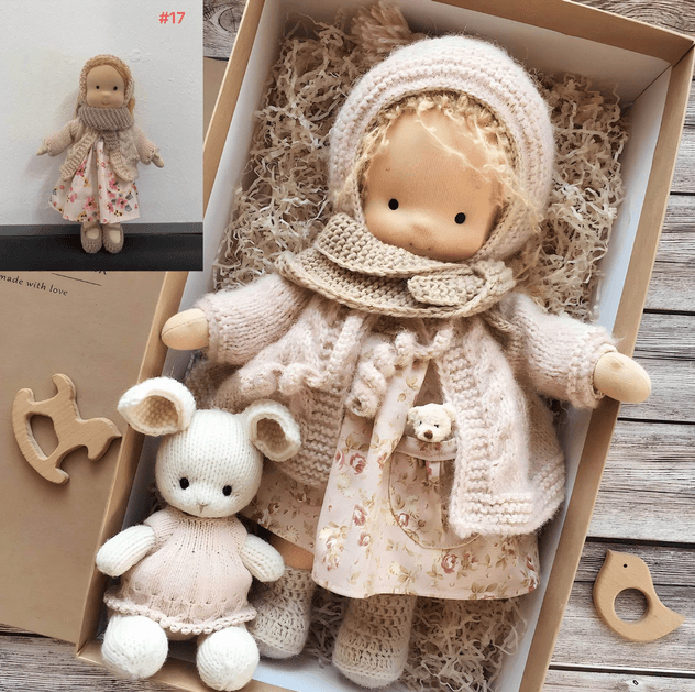 Handmade Waldorf Cuddle Doll | Soft, Organic & Safe for Kids